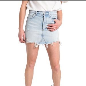 AGOLDE denim mini skirt